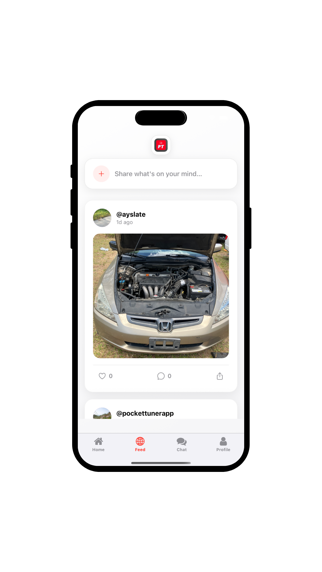 PocketTuner Social Feed